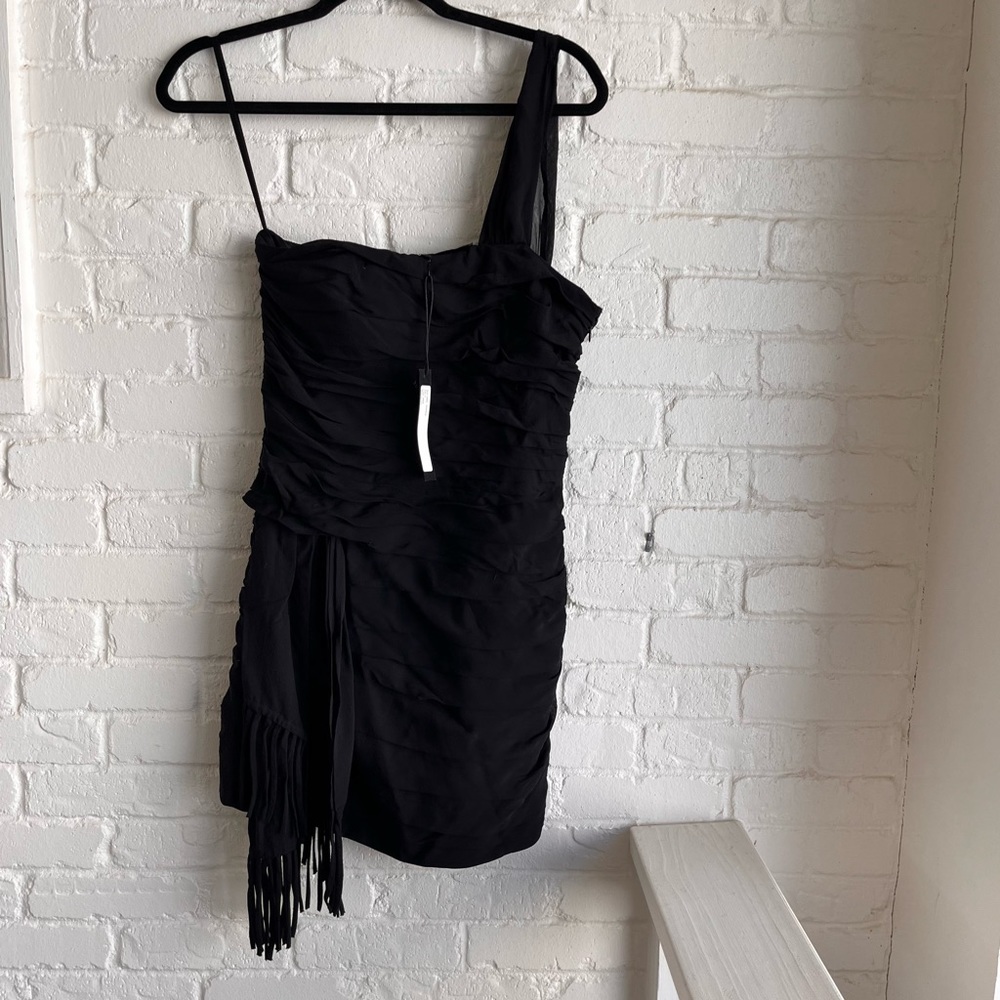 NWT Leyendecker Black Silk Dress